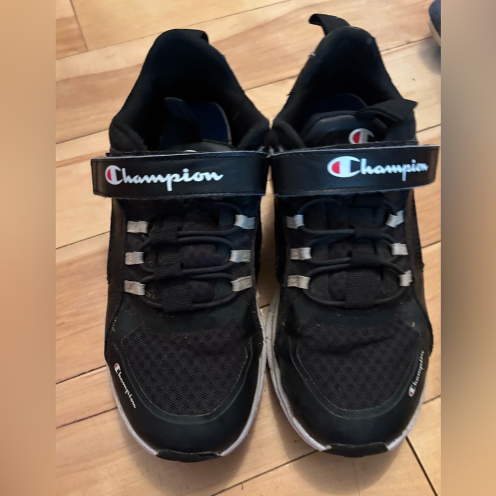Champion Black and White Velcro Sneakers